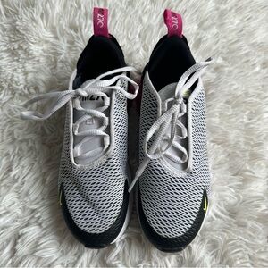 Nike Kids Sneakers White and Black with Pink Accents